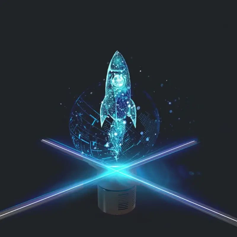3D Hologram Projection Light Naked Eye 3D Stereoscopic Suspended LED Small Easy To Install, 3D Projection, Table Lamp, Decorative Light In Living Room, Bedroom, Party, Lighting, Home Dcor, Gift, Outdoor Advertising Entertainment
