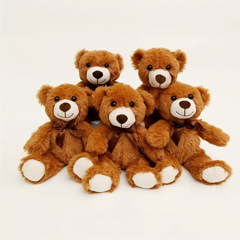 Teddy Bear Plush Toy Set 5 Adorable Bears for Cozy Moments