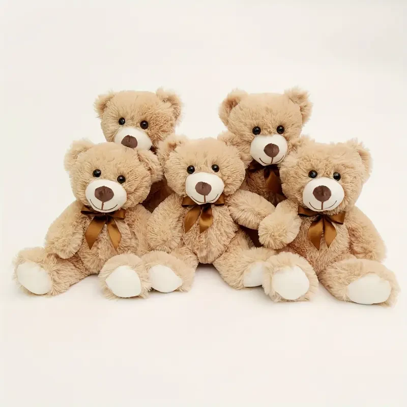 Teddy Bear Plush Toy Set 5 Adorable Bears for Cozy Moments