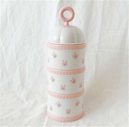 Milk Powder Box Infant Portable Three-layer Storage Box