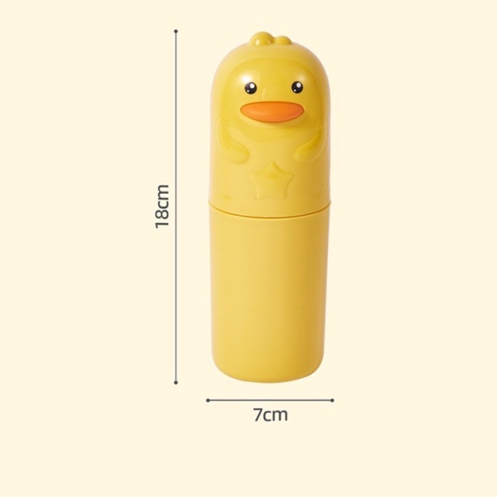 Portable Traveling Toothpaste Case Anti-Dust Duck Character