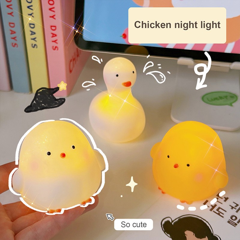 Cute Duck Bedside Lamp / Night Light Home Decoration Cute Animal Shape