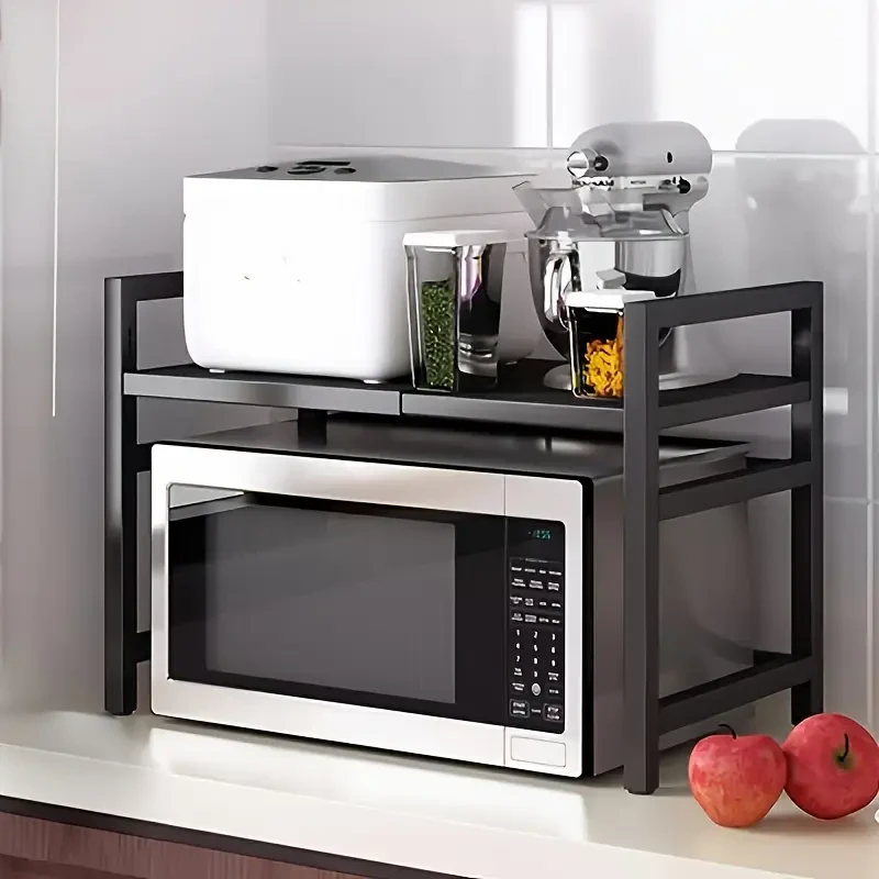 Stainless Steel Space-Saving Microwave Stand
