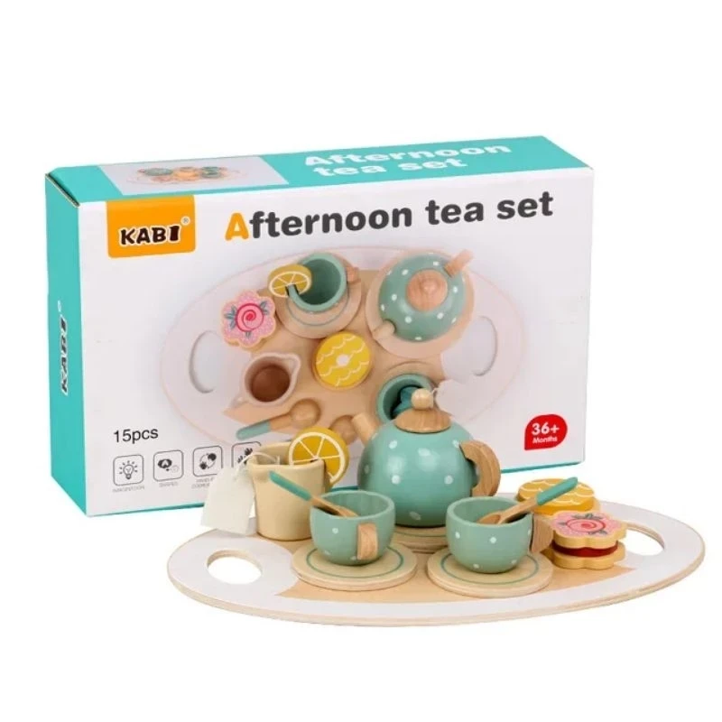 Kabi Kids Toy Wooden Tea Set