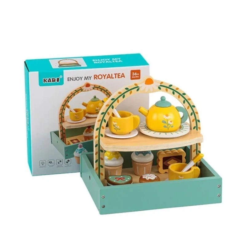 Kabi Kids Toy Wooden Tea Set