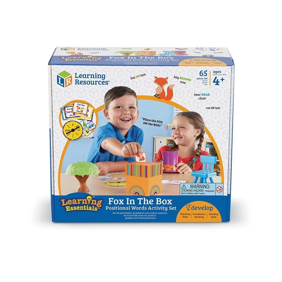 Learning Resources Fox In The Box Positional Words Activity Set Sharpens Motor Skills