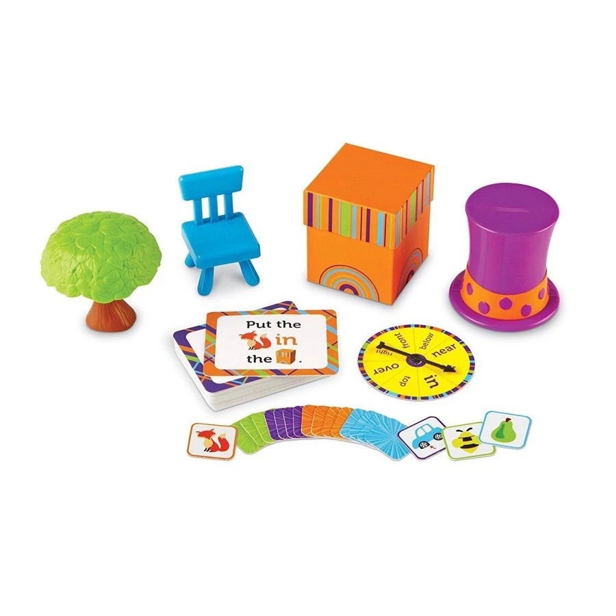 Learning Resources Fox In The Box Positional Words Activity Set Sharpens Motor Skills