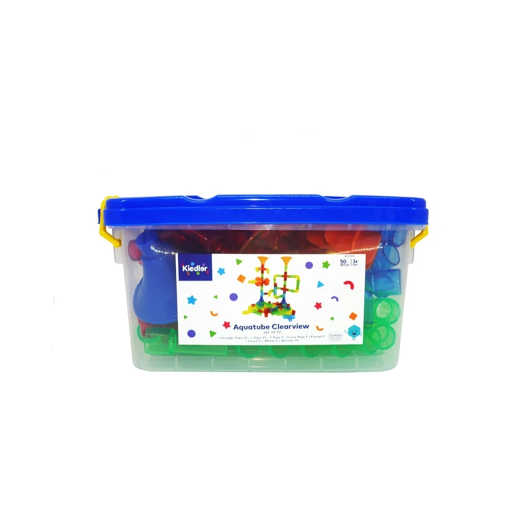 Aquatube Clearview Set Of 72 Waterplay Educational Toys for children's motor skills