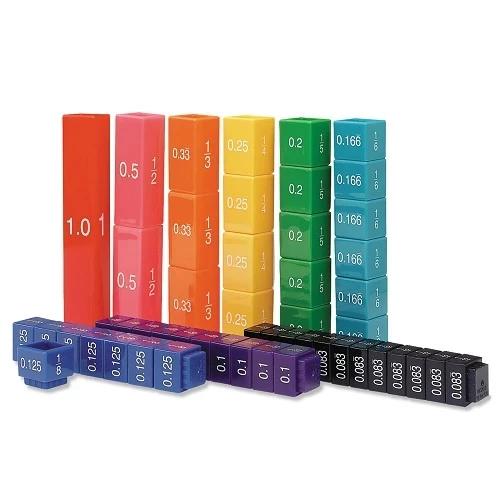 Learning Resources Fraction Tower Equivalency Cubes Children's Toys for Learning Mathematics