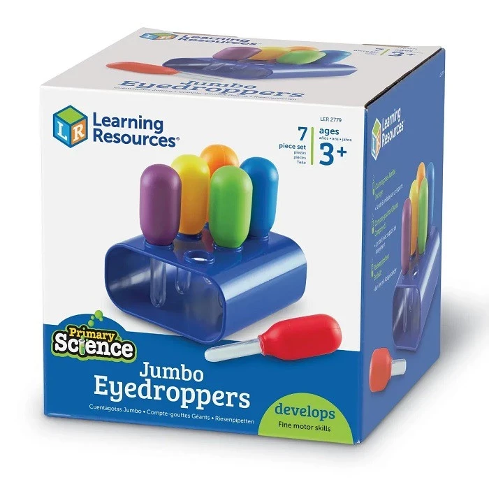 Primary Science Jumbo Eyedroppers with Stand Easy Kids Science Learning