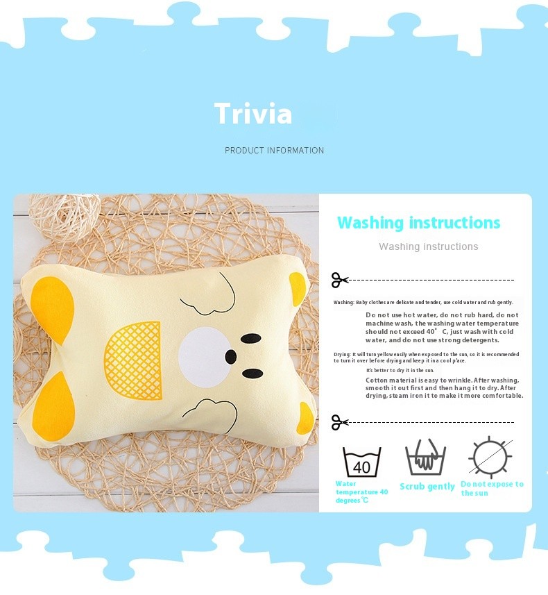 Baby Pillow Detachable Removable Washable Baby Pillowv