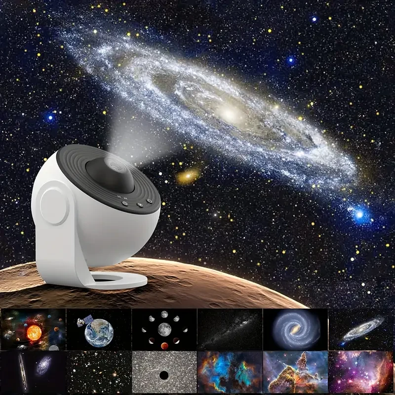 Creative LED Starry Sky Night Light, Tabletop Indoor Dynamic Galaxy Projector,