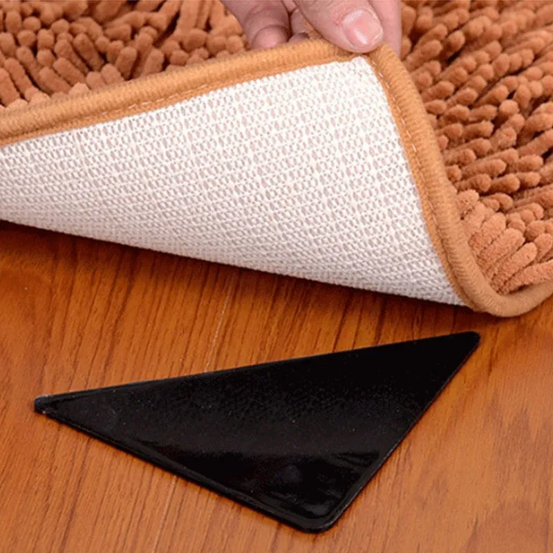 Rug Grippers Washing Reuse Anti-Slip Curling Rug Grippers Keeps Your Rug In Place Makes Corners Flat Anti Slip Rug Grippers