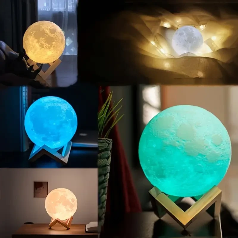 Moon Lights 128 Colors Lights Desk Lamp