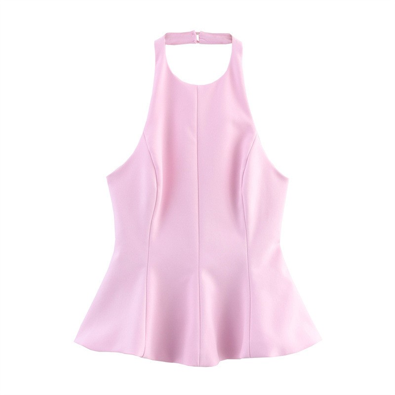 European And American Style Skinny Slimming Short Skirt Hem Stretch Sling Top