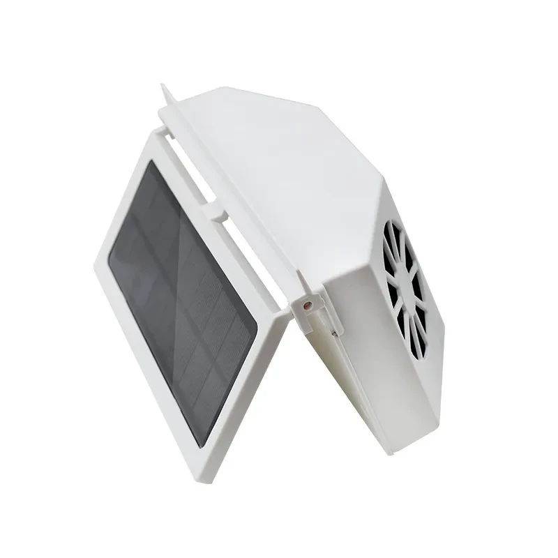 Solar-Powered Car Window Exhaust Fan with 3 Air Outlet Solar Ventilation