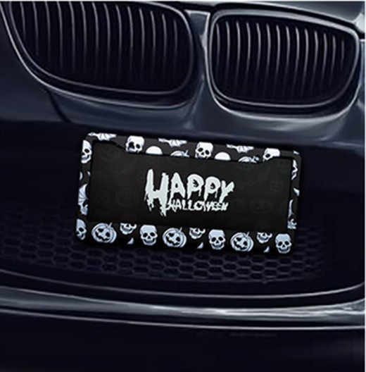 Photo Frame American Pumpkin License Plate Frame
