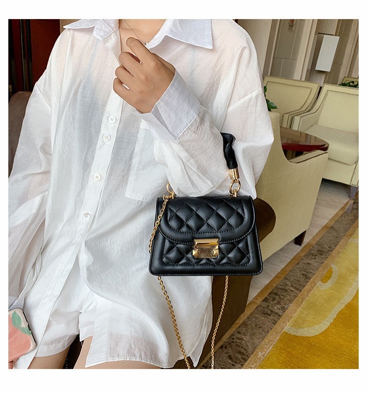 Summer New Fashion Chain Messenger Net Red Ladies Rhombus Small Square Bag