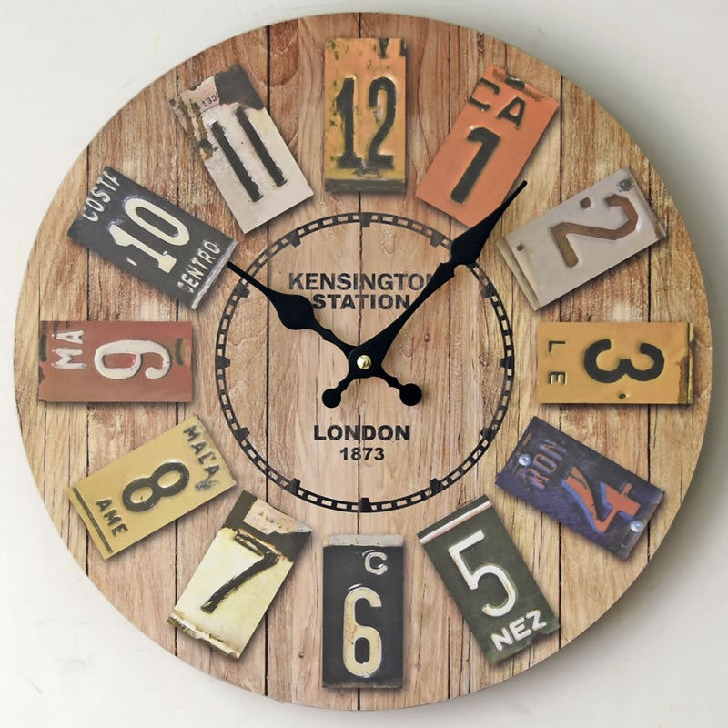 European retro wall clock