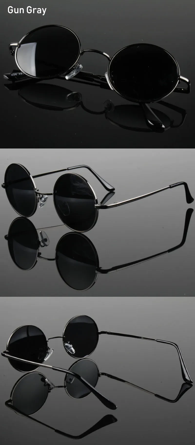 Fashionable retro round sunglasses