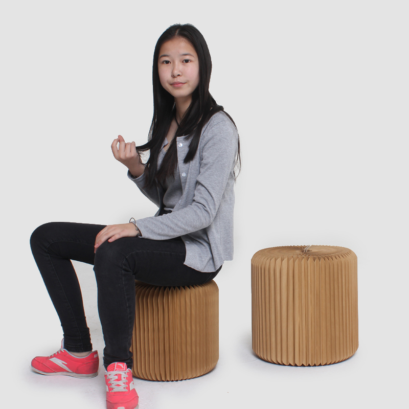 Folding chair kraft paper