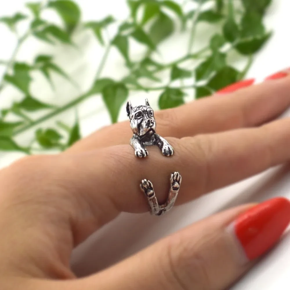 Doberman Retro Adjustable Ring