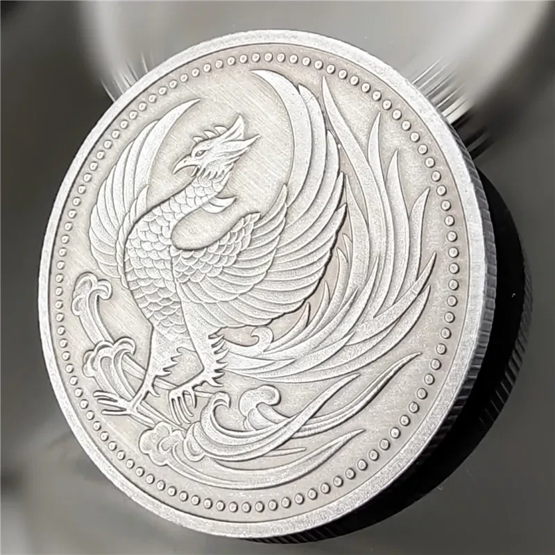 Retro Silver Phoenix Commemorative Coin