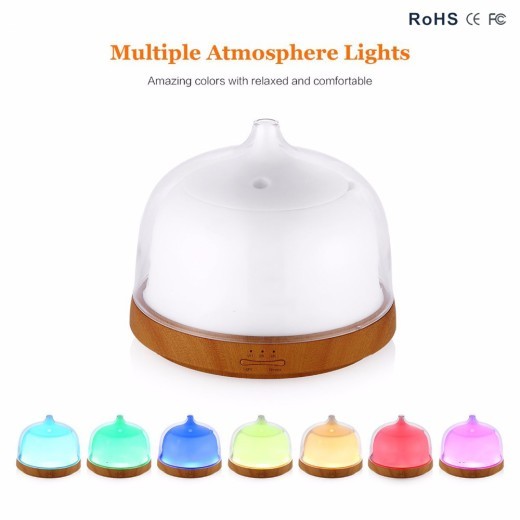 Bedside lamp for air humidifier