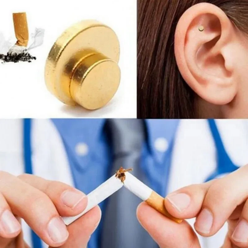 Quit Smoking Magnet Earrings Zerosmoke Auricular Therapy Magnet