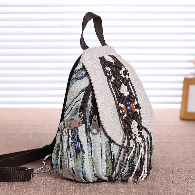Chinese style retro travel backpack