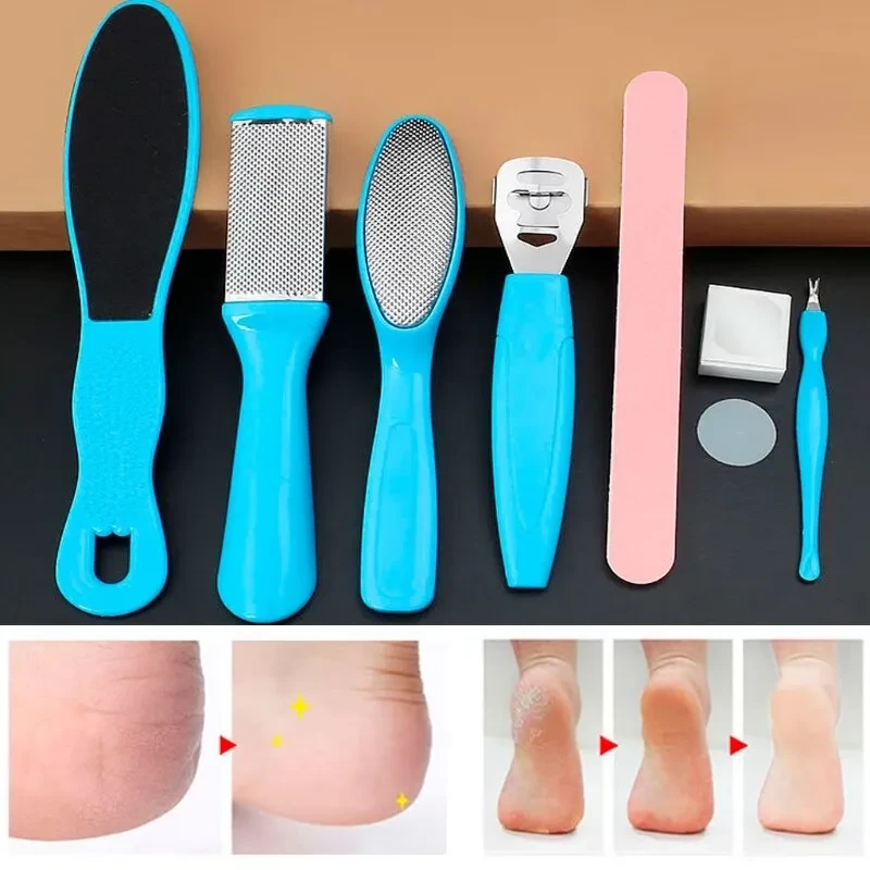 Calluses heel rubbing pedicure files