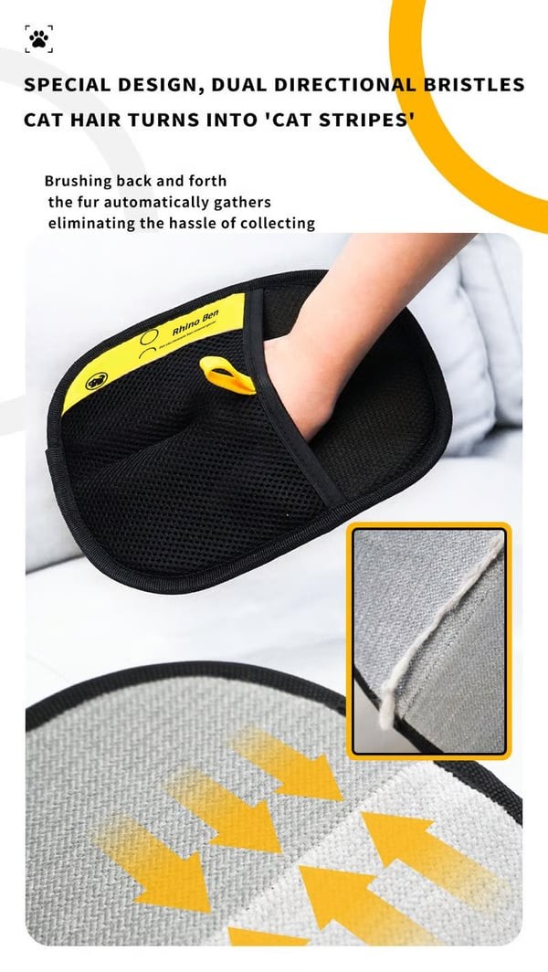 Magic Pet Grooming Glove - Stronger Than Lint Rollers