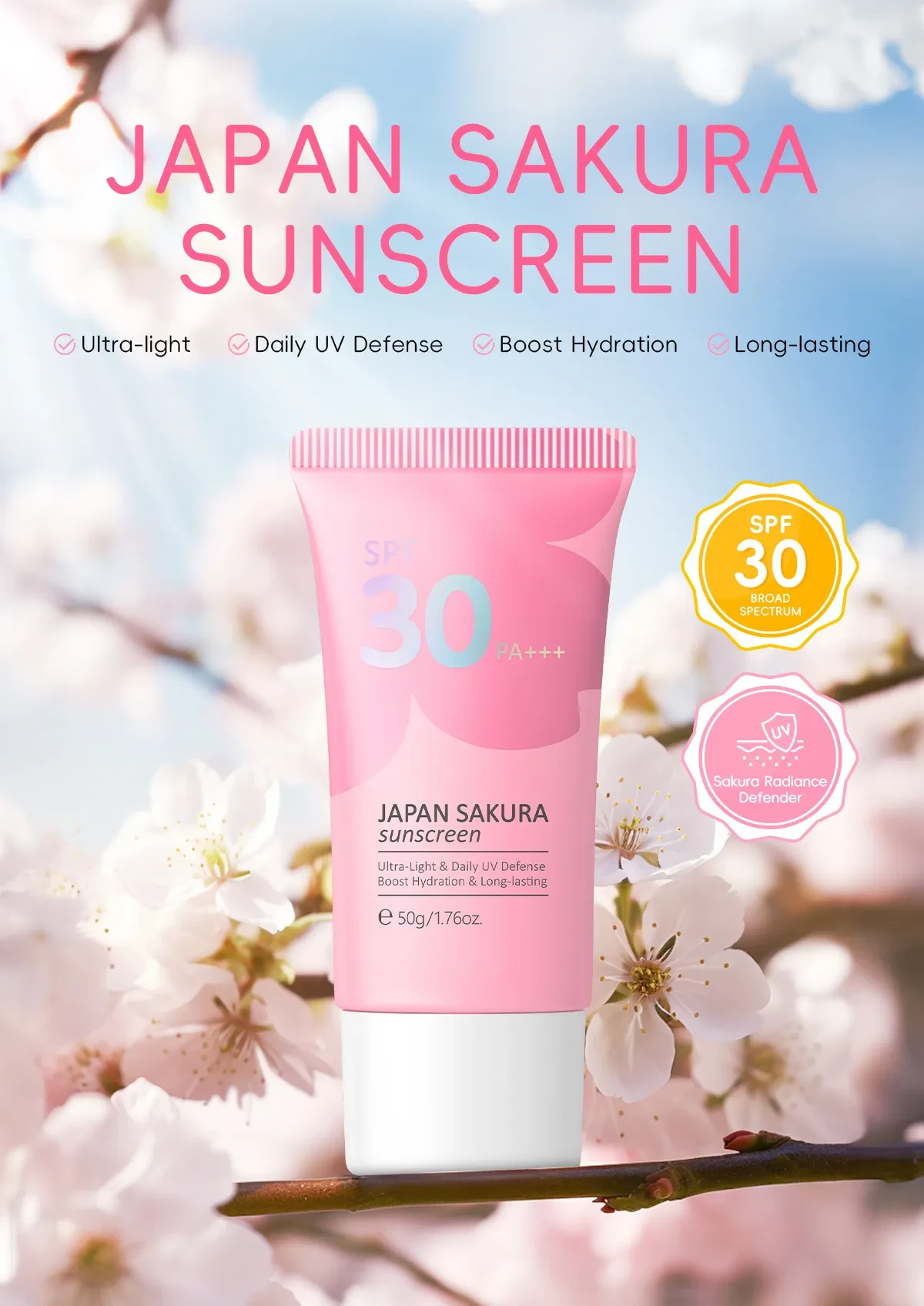 Cherry Blossom SunscreenSPF30 Isolation Skin Care Products