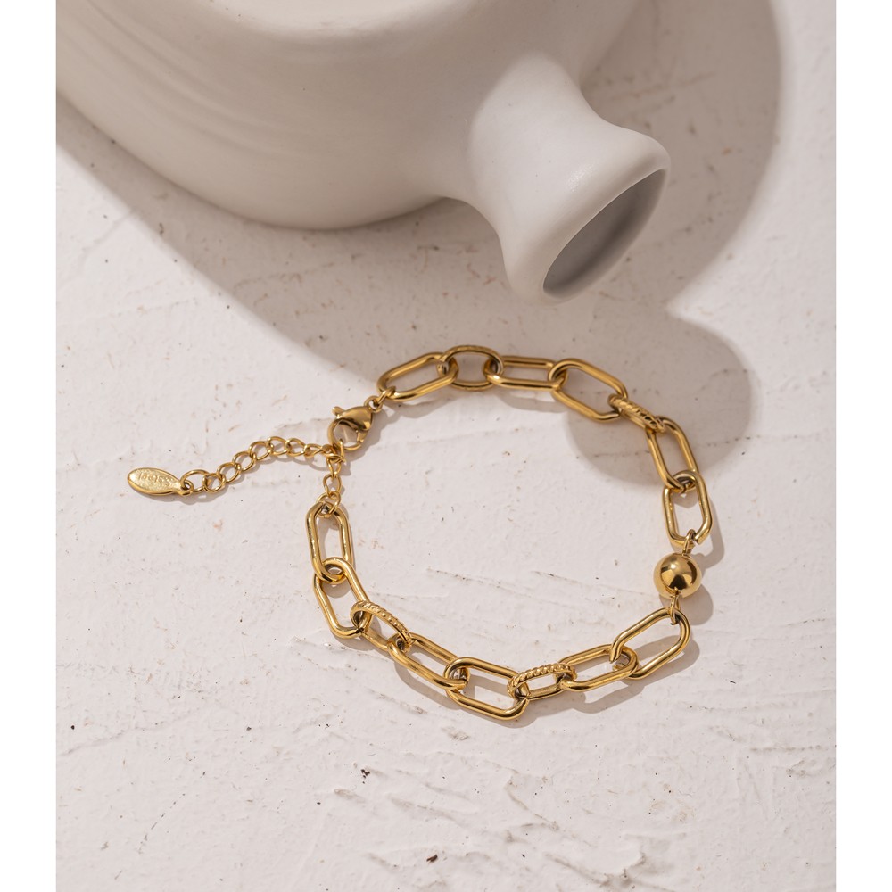 Yhpup New Stainless Steel Golden Bracelet