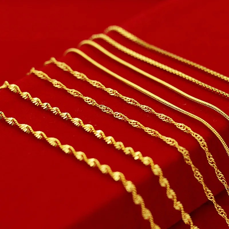 18K Yellow Gold Plated Necklace for Women