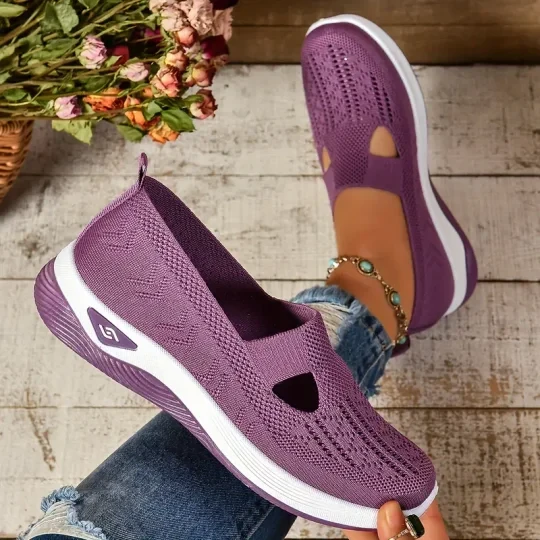 Women's Casual Breathable Slip On Orthopaedic Walking Sneakers
