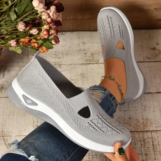 Women's Casual Breathable Slip On Orthopaedic Walking Sneakers