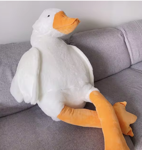 Goose Plush Stuffed Animal Cute Duck Plush Toy, Goose Plush Soft Swan Hugging Pillow Room Decor Birthday Gift