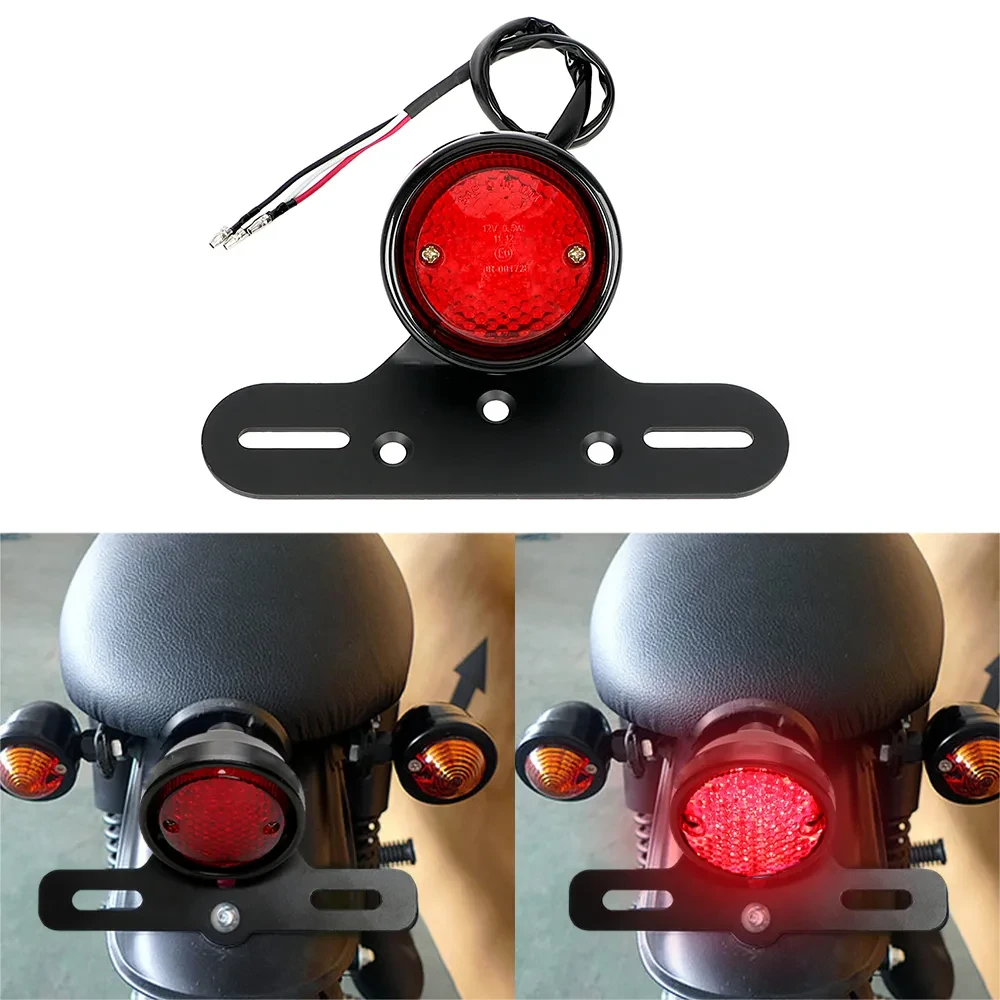 Motorcycle Accessories Modified Retro Metal Round Taillight