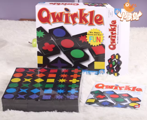 2024 New Children's Educational Toys Qwirkle Wooden Chess Parent Child Interactive Games Children's Adult Toys Christmas Gifts