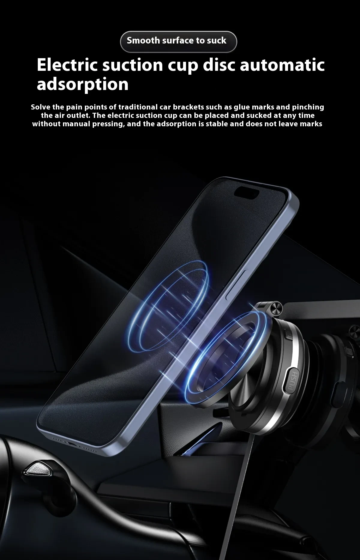 New C1 Vacuum Adsorption Car Phone Holder