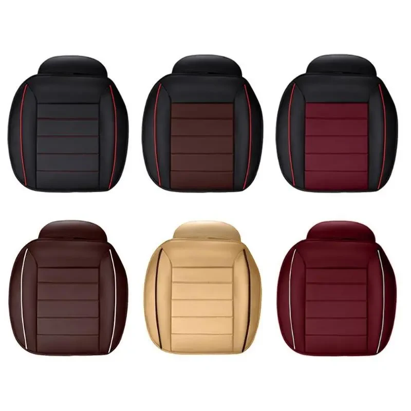 Breathable PU Leather Car Front Seat Cover Anti Slip Mat Fou