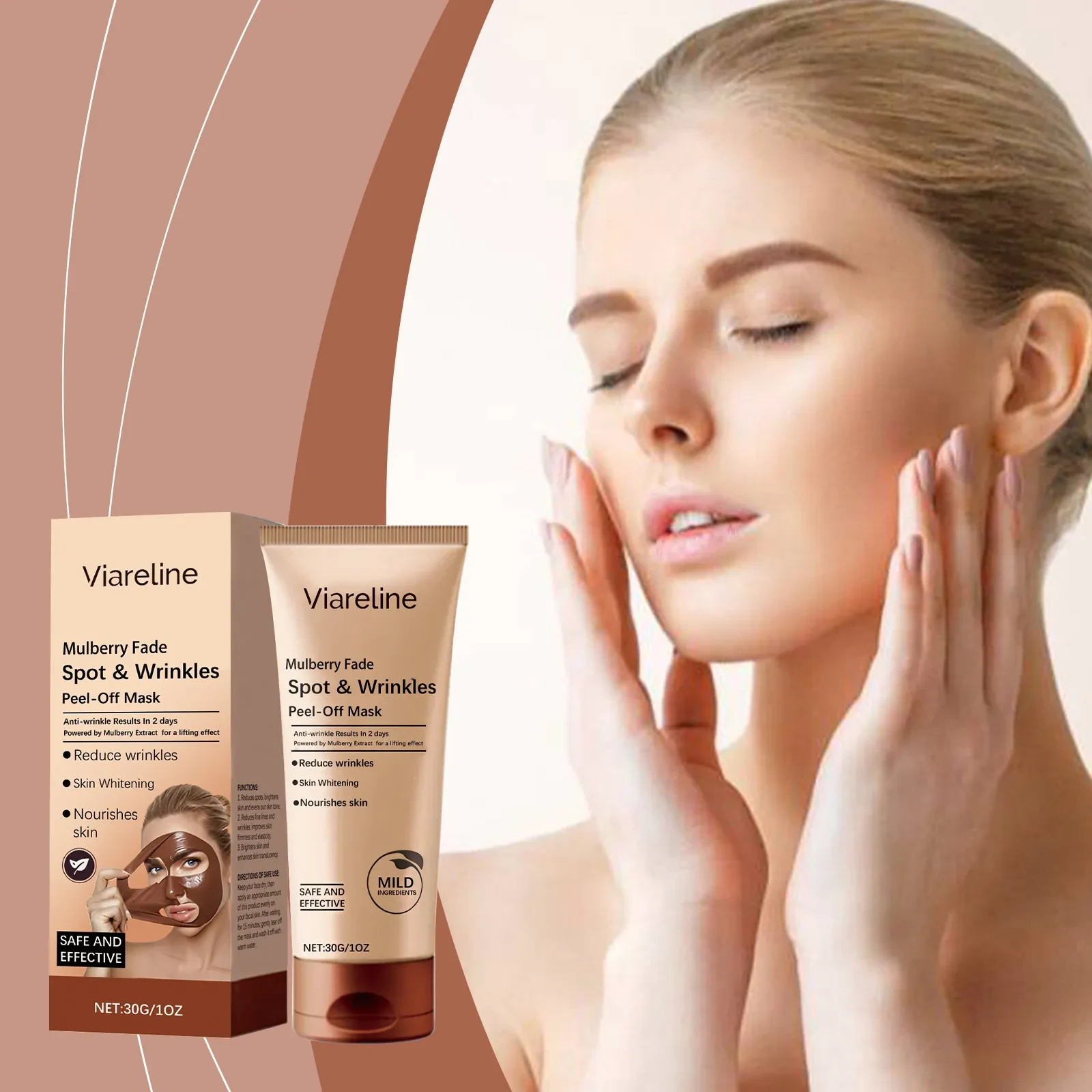 Fading Wrinkle Compact And Delicate Skin Care Facial Mask