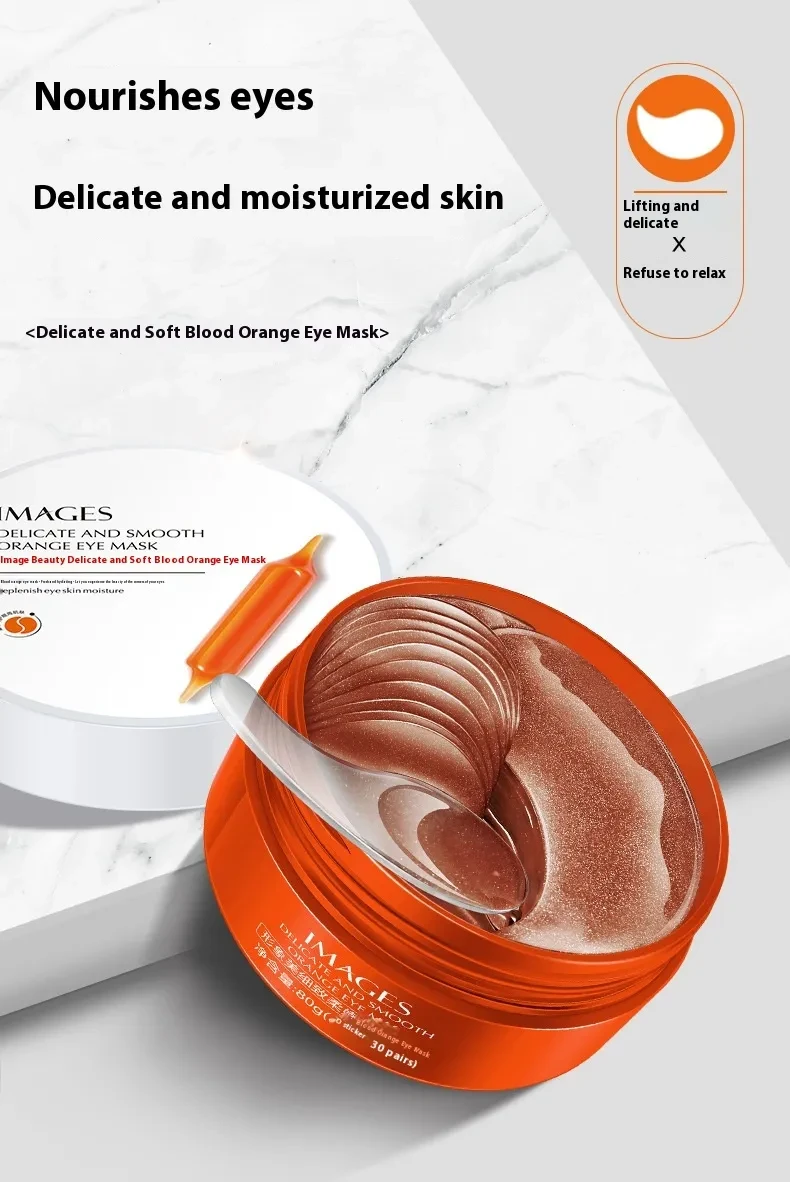 Moisturizing Red Juice Orange Eye Mask Skin Rejuvenation Eyes Mask Refreshing Facial Skin Care