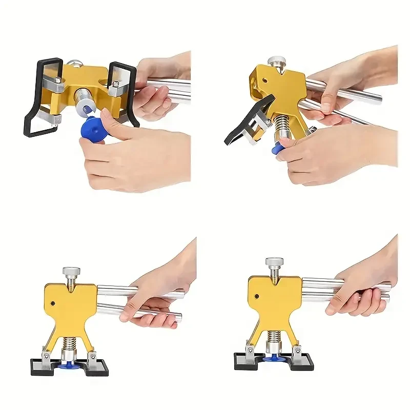 Paintless Body Dent Repair Kit - Instant Car Dent Fix with Puller Tabs & Mats