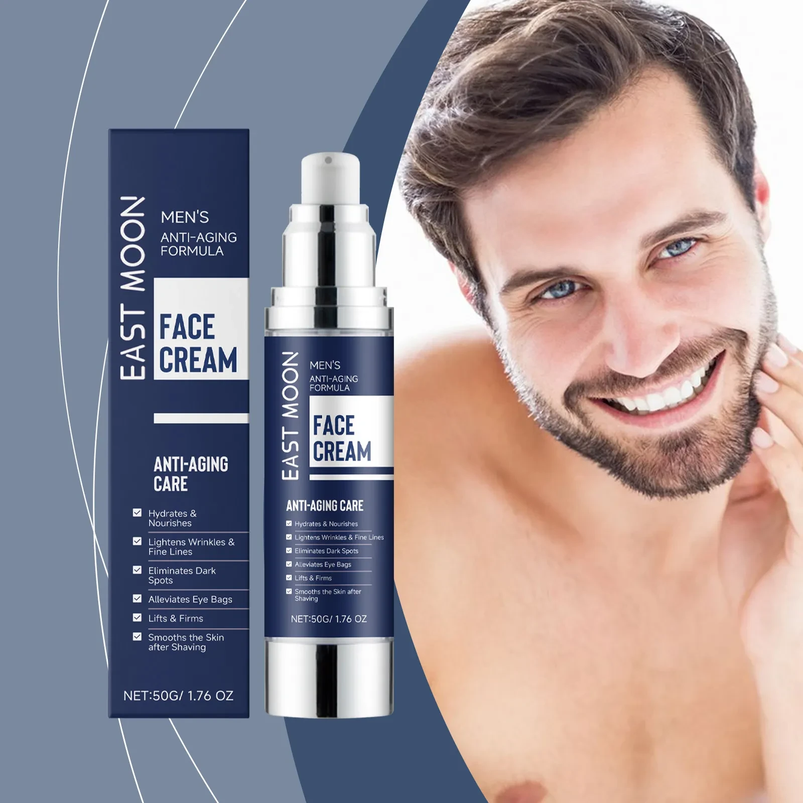 Men's Facial Skin Lotion Nourishing Care Soothing Delicate Gentle Hydrating