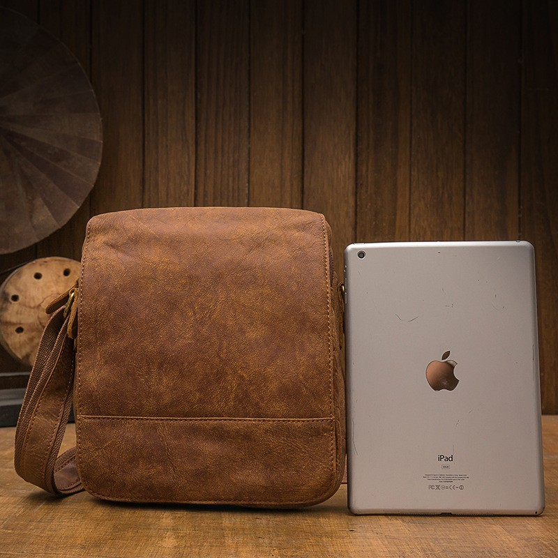 First Layer Cowhide Men's Messenger Casual Business Men's Bag