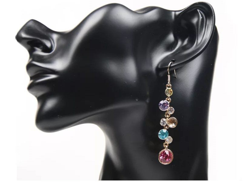 MANNEQUIN HEAD Necklace & Earing Display- 4 COLOURS