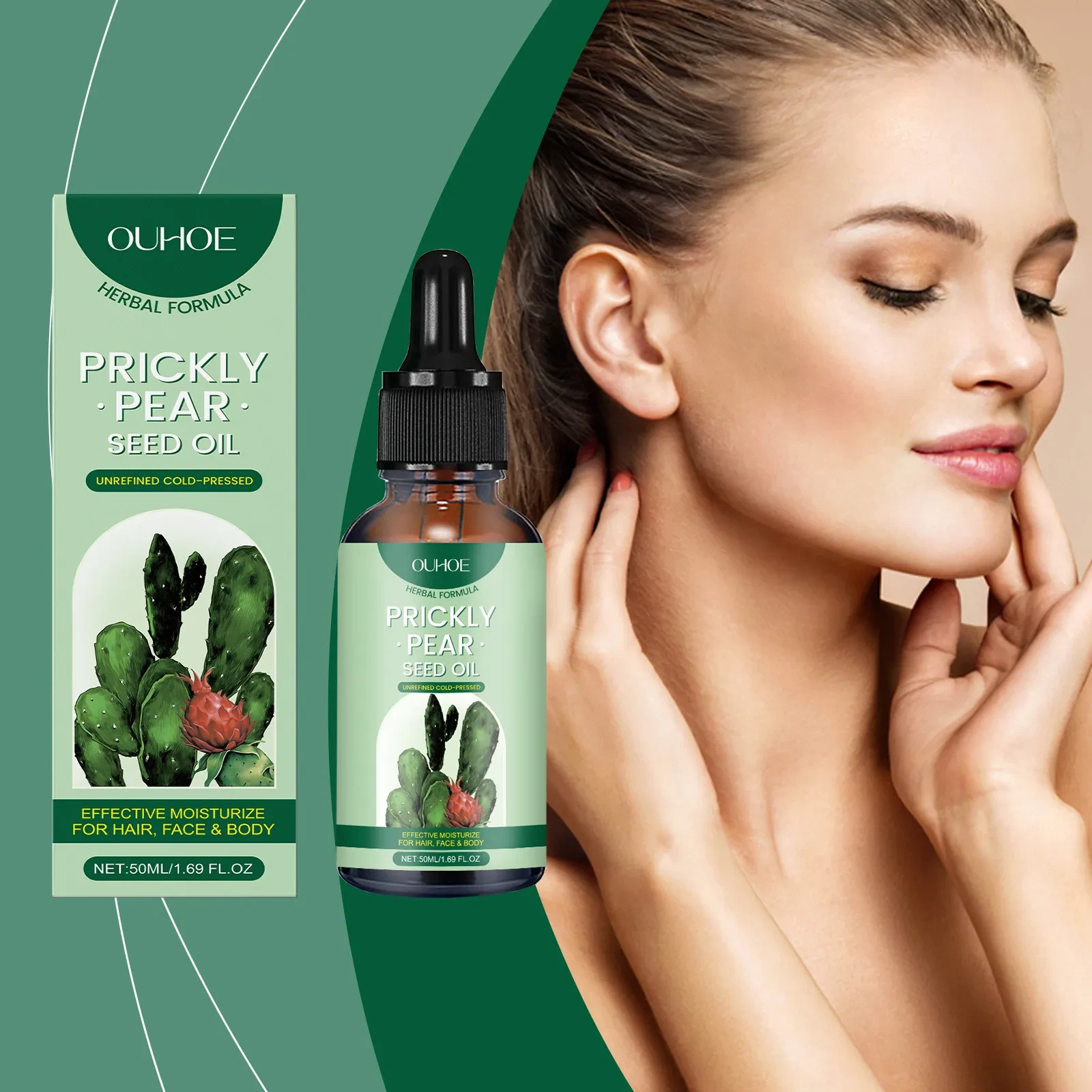 Cactus Daily Hair Gentle Moisturizing Whole Body Skin Plant Body Care Massage Essential Oil