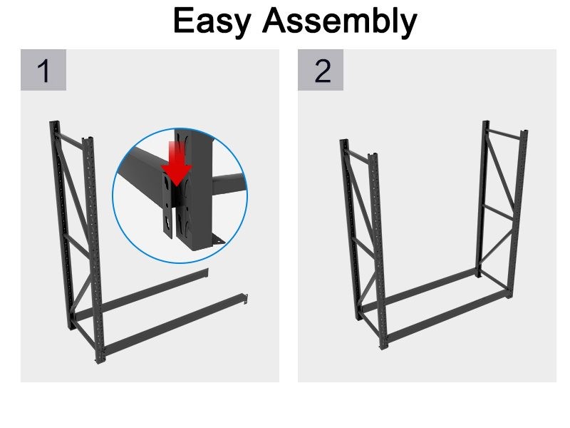 BALCK 2x2x0.5m STORAGE SHELVING WAREHOUSE SHELF SHELVES RACKING RACKS
